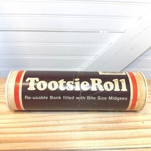 Vintage‎ piggy bank Tootsie Roll Decor Coin-Bank Collectible Candy